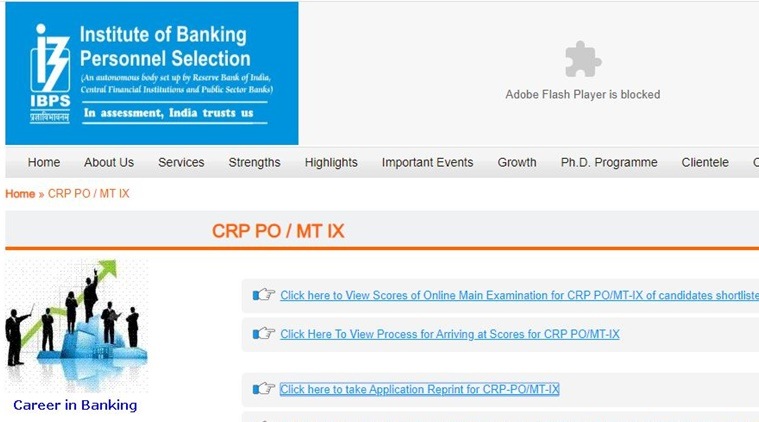 IBPS PO Main score card 2020