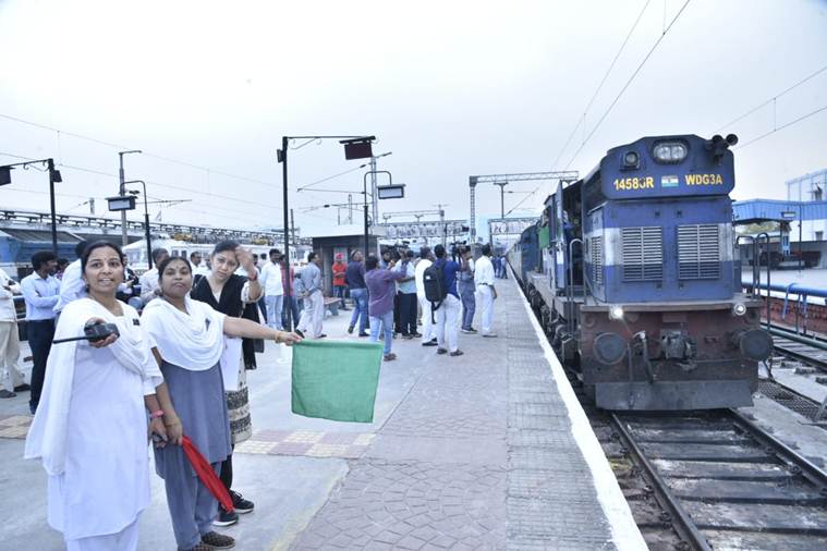 international womens day 2020, womens day march 8, hyderabad all-women run train, hyderabad news, latest news, indian express