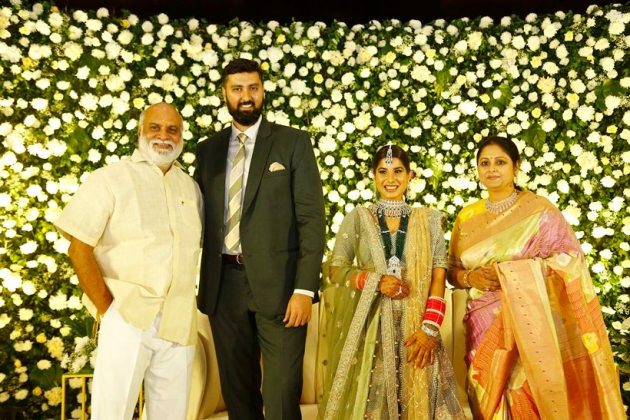 Jayasudha's son wedding reception photos