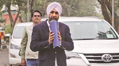 Manpreet Singh Badal, Punjab budget, Hoshiarpur news, punjab news, indian express news