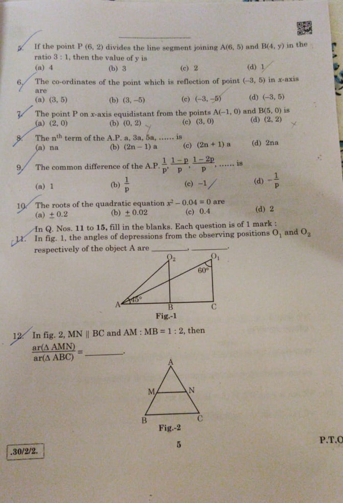 math assignment for class 10