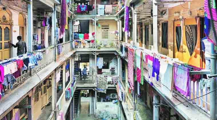 Coronavirus outbreak, Mumbai chawl, slum residents isolation pods, mumbai news, indian express news