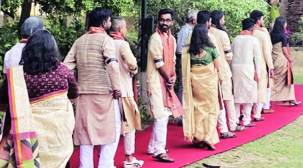 Students wear black bands as mark of protest at NID convocation