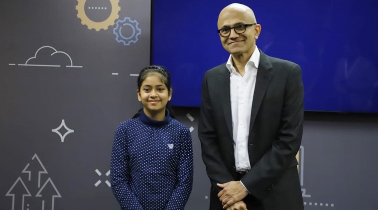 Namya Joshi, Namya Joshi Minecraft, minecraft, Satya Nadella, indian express news