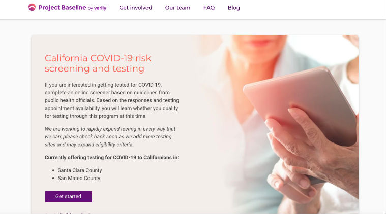 Verily’s coronavirus screening website goes live, but it is limited in scope