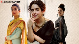 Sanya Malhotra, Sanya Malhotra fashion, Sanya Malhotra pictures, Sanya Malhotra instagram, Sanya Malhotra looks, Sanya Malhotra ethnic, indian express news