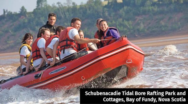 Schubenacadie Tidal Bore Rafting Park and Cottages Bay of Fundy Nova Scotia