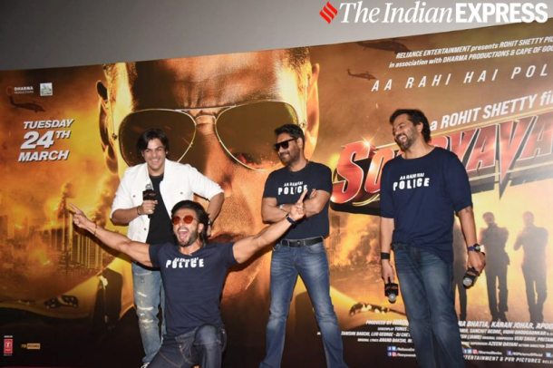 ranveer singh at sooryavanshi trailer launch