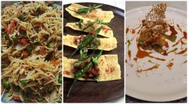 holi recipe, fafda, gujarati holi recipes, indianexpress, holi special recipes, Orange and Beetroot tartlets with almond fig crust, Vegetable Vermicelli recipe, holi 2020, holi dishes, gujiya recipe,