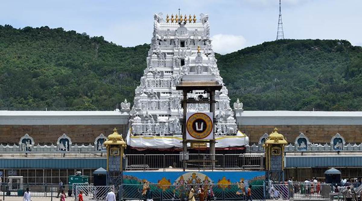 Lord Venkateswara temple, Tirumala temple coronavirus cases, Covid cases in tirupati temple, Andhra Pradesh temple coronaviorus, India news, Indian express