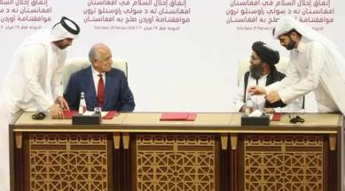 Mike Pompeo, Mike Pompeo Afghanistan trip, US Taliban peace deal, US Taliban deal, World news, Indian Express