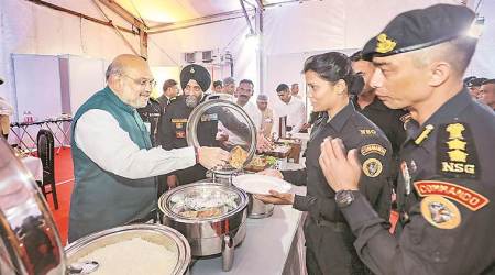 Amit Shah Kolkata rally, Amit shah bengal rally, pro caa rally, Amit Shah NSG Rajarhat, amit shah on mamata banerjee, indian express