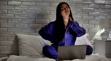 work from home, back pain, sleep problem