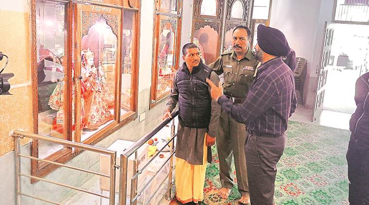 chandigarh temple robbery, chandigarh Maa Shakumbhri Devi temple robbery, chandigarh sector 43 temple robbery, chandigarh city news