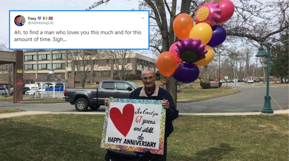 Love In Times Of Coronavirus Man S Gesture For Wife On Anniversary Goes Viral Trending News The Indian Express