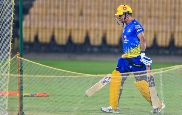 CSK Skipper MS Dhoni at Practice session