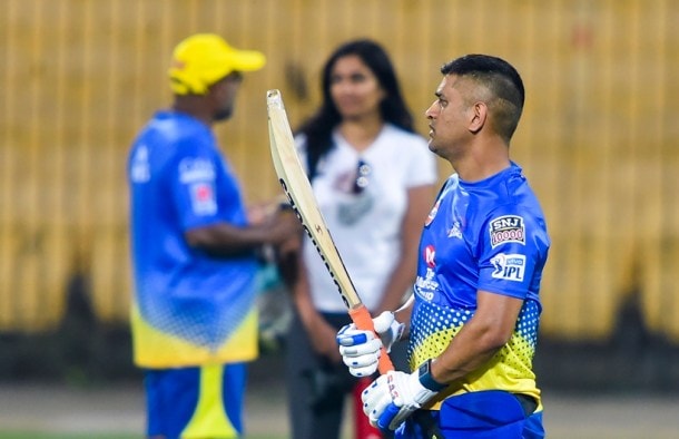 CSK Skipper MS Dhoni at Practice session