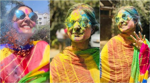 hina khan holi photos