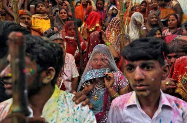 holi images, holi, holi 2020, happy holi, happy holi 2020, holi hai, holi photos, lathmaar holi, barsana holi, nandgaon holi, vrindavan holi, widow holi, holi in india photos, india holi, holi celebrations, holi celebration photos, india news, festival news, indian express