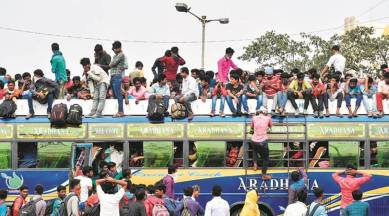 Migrant workers rush home, coronavirus outbreak, statewide lockdow, curfew, indian express news