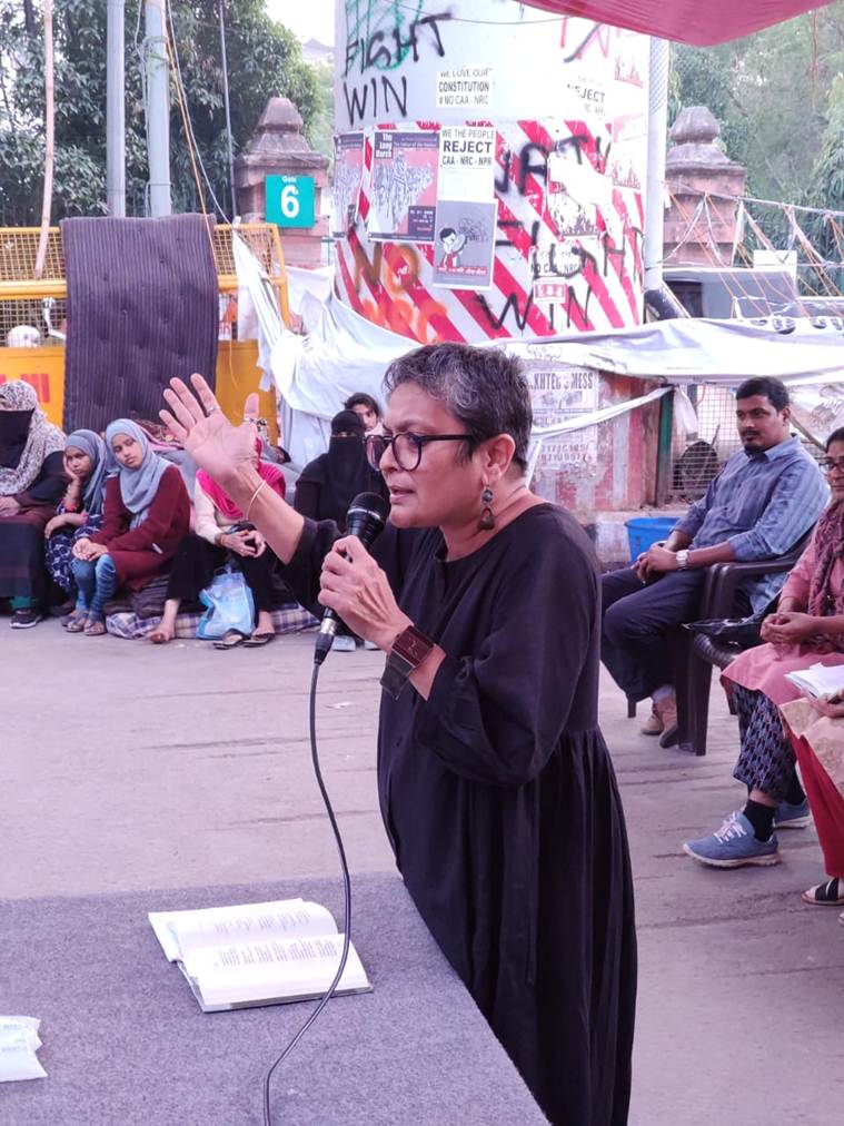 jamia protests citizenship amendment act, jamia milia islamia university, jamia caa nrc protests, jamia protests artists, mamta sagar, salma, anitha thimpu