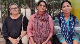 jamia jamia protests citizenship amendment act, jamia milia islamia university, jamia caa nrc protests, jamia protests artists, mamta sagar, salma, anitha thimpu