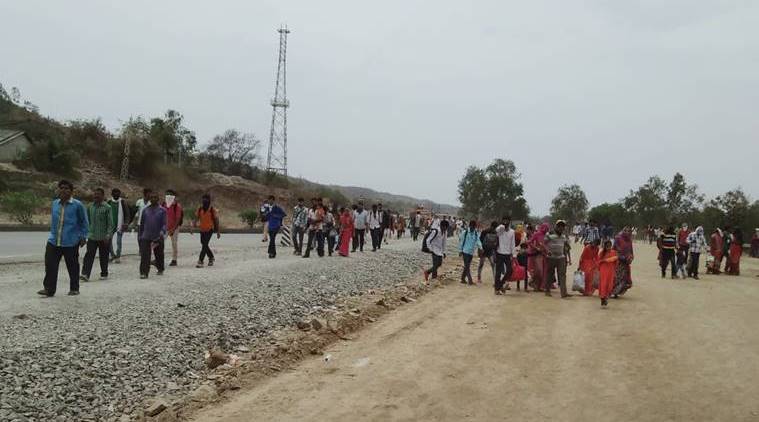 India lockdown: Rajasthan migrant workers in Gujarat leave for homes on foot