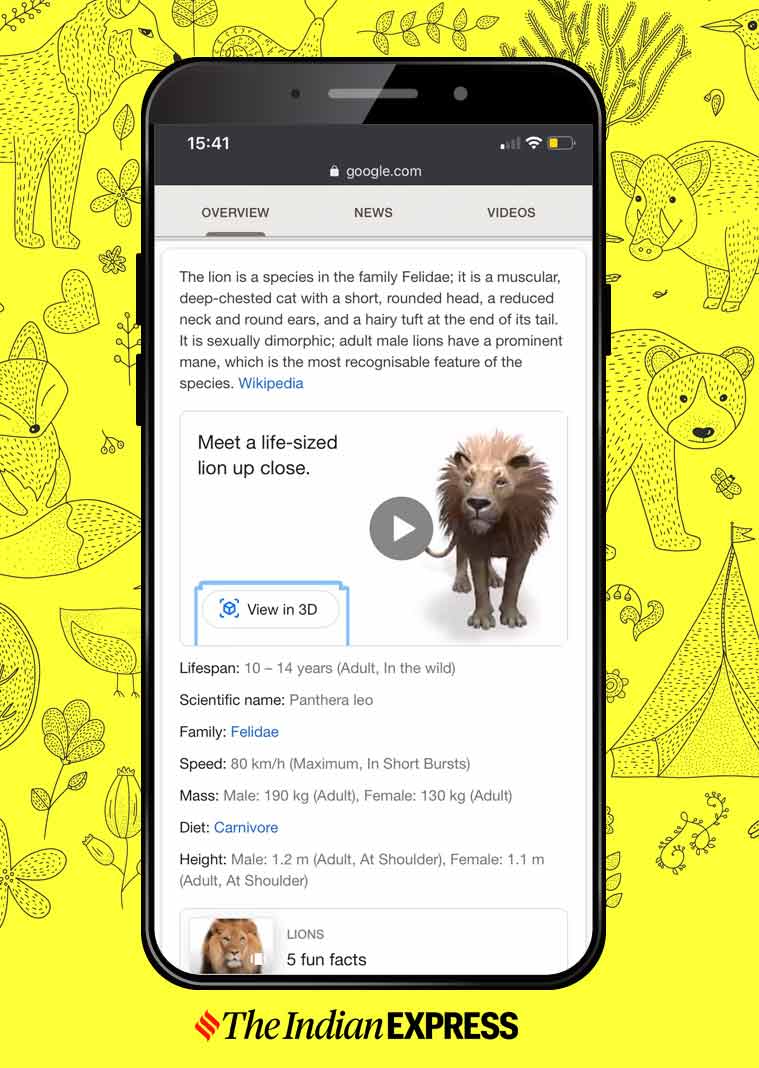 Google 3D Animals AR Feature: From Lion, Giant Panda, Tiger, Cat to  Penguin, View Full List of Animals, Birds And Reptiles That Will Give You  Company in Lockdown!