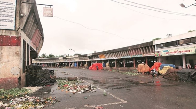 mumbai vashi market, mumbai vashi fruit market shut, coronavirus, coronavirus outbreak in india, coronavirus news, indian express