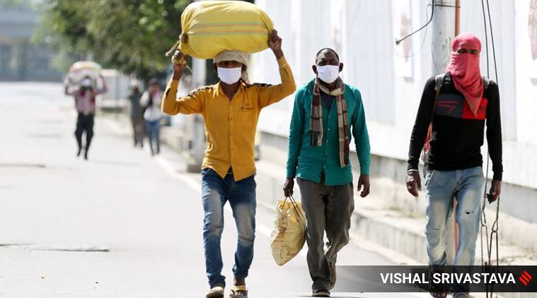 Migrant workers, coronavirus outbreak, india lockdown, Delhi news, indian express news