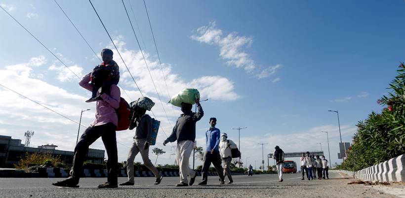 india lockdown, india coronavirus lockdown, migrant workers, migrant workers lockdown, migrant workers delhi, rajasthan migrant workers, indian express news