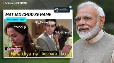 NoSir and plenty of memes: How people reacted to PM Modi's plan to 'give  up' social media | Trending News,The Indian Express