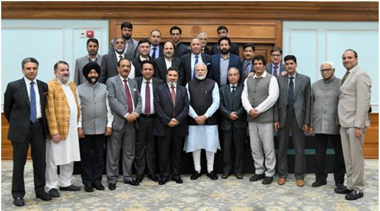 PM Modi meets 24-member delegation of JK Apni Party