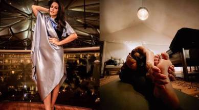 neha dhupia, yoga