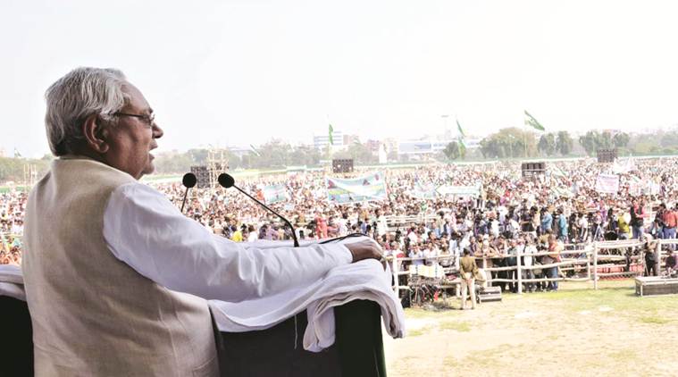 nitish kumar, nitish kumar rally, nitish kumar gandhi maidan, nitish kumar bihar assembly elections, bihar assembly elections 2020, bihar news, bihar elections