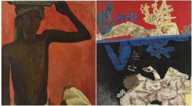 Nirav Modi assets auction, MF Husain painting auction, Nirav Modi paintings, MF Husain painting nirav modi, Nirav Modi PNB scam, indian express