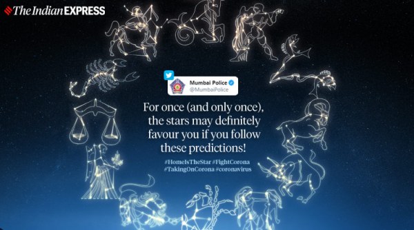 coronavirus, mumbai police tweet, mumbai police prediction tweet, horoscope, coronavirus prevention, trending, indian express, indian express news