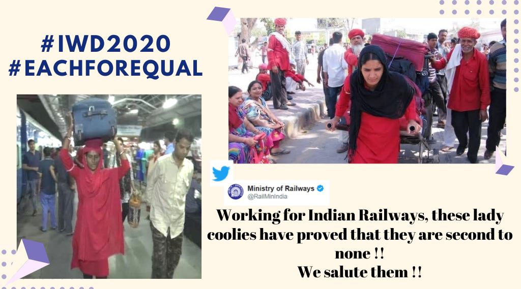 Indian Railways Post On Women Porters At Stations Sparks Debate On Social Media Trending News The Indian Express