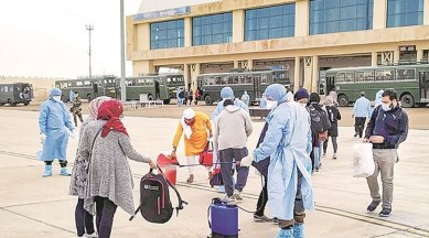 Indian nationals evacuated from Iran, Indian Army Wellness Facility Centre, Jaisalmer Military Station, Rajasthan news, coronavirus, coronavirus indians in Iran, indian express