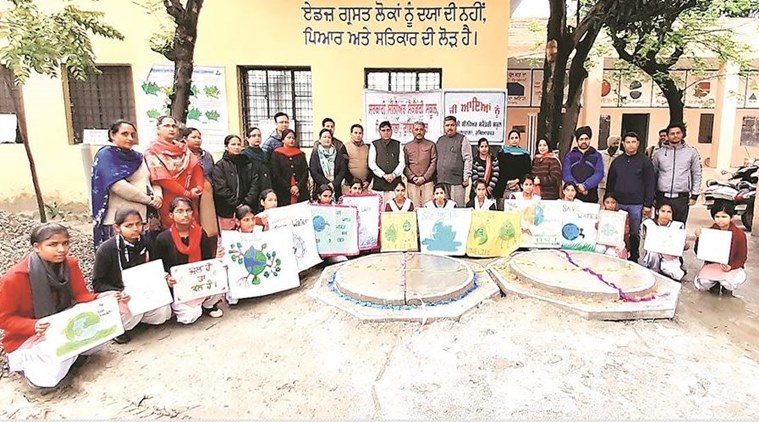 Punjab school, rainwater harvesting, hoshiarpur school, Sunder Sham Arora, punjab government schools, punjab news, indian express