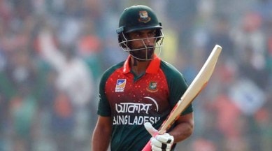 Tamim Iqbal, Bangladesh batsman, thumb injury, Sports News, Indian Express