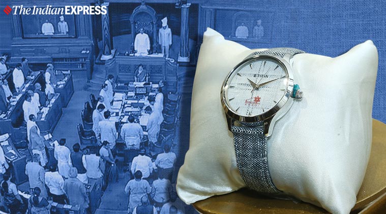 Khadi watches, Khadi Titan watches, Parliament Lok sabha khadi watches, nitin gadkari, indian express, khadi, titan