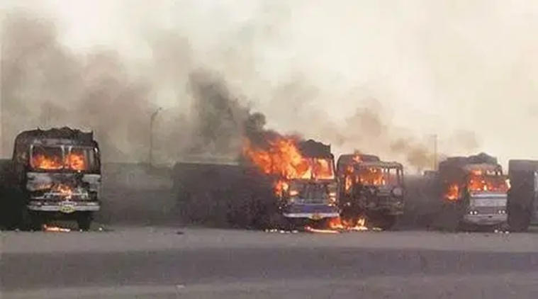 Pune: Truck catches fire on highway, driver dead