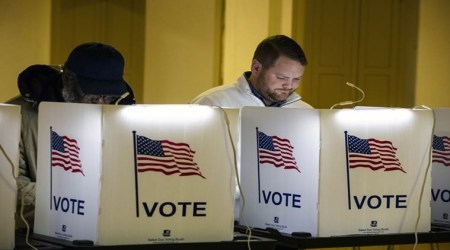 Voting rights groups have advocated for upcoming elections to be postponed, or for states holding them as scheduled to adopt more lenient vote-by-mail and absentee ballot rules so that people don't have to choose between showing up at a polling place and putting their health at risk. (File)