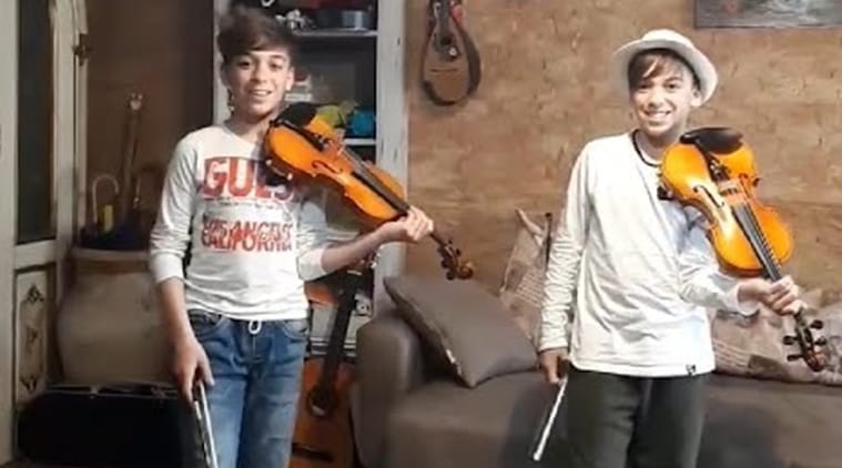 Italian Twins Cover Of Coldplay S Viva La Vida On Violin Goes Viral Trending News The Indian Express - viva la vida roblox id code