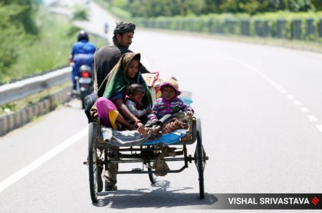 COVID-19: After long walk back home, migrant workers get food and ...