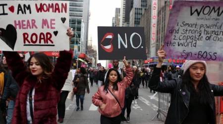 womens march on womens day, International womesn day 2020, women protests, pakistan, mexico, france, kyrgysztan, world news, Indian express new
