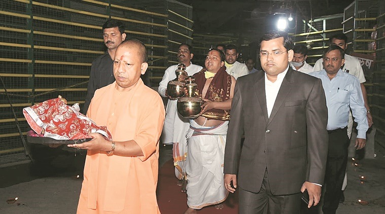 Ramlalla idol, Ramlalla idol Ayodhya, Ayodhya Ramlalla idol, Yogi Adityanath, India news, Indian Express