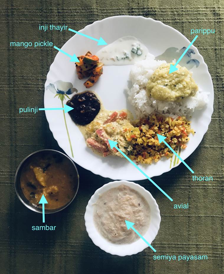 Food blog, Vishu Sadhya, Sadhya, Malayali food, Kerala food, The Back Burner, Indian Express, Indian Express news