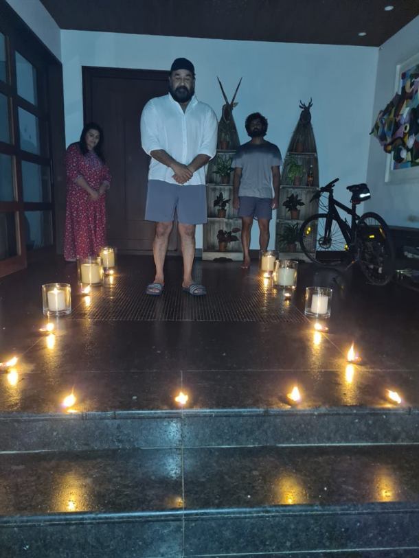 mohanlal with family